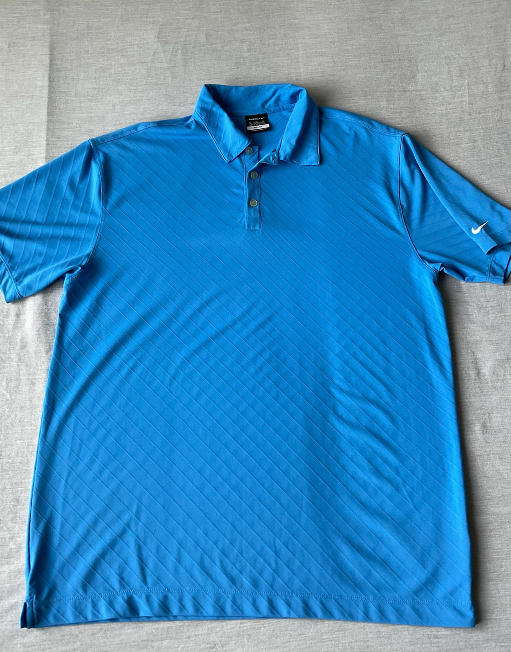Nike Golf Dri Fit Men's  Short Sleeve Polo Shirt - Blue