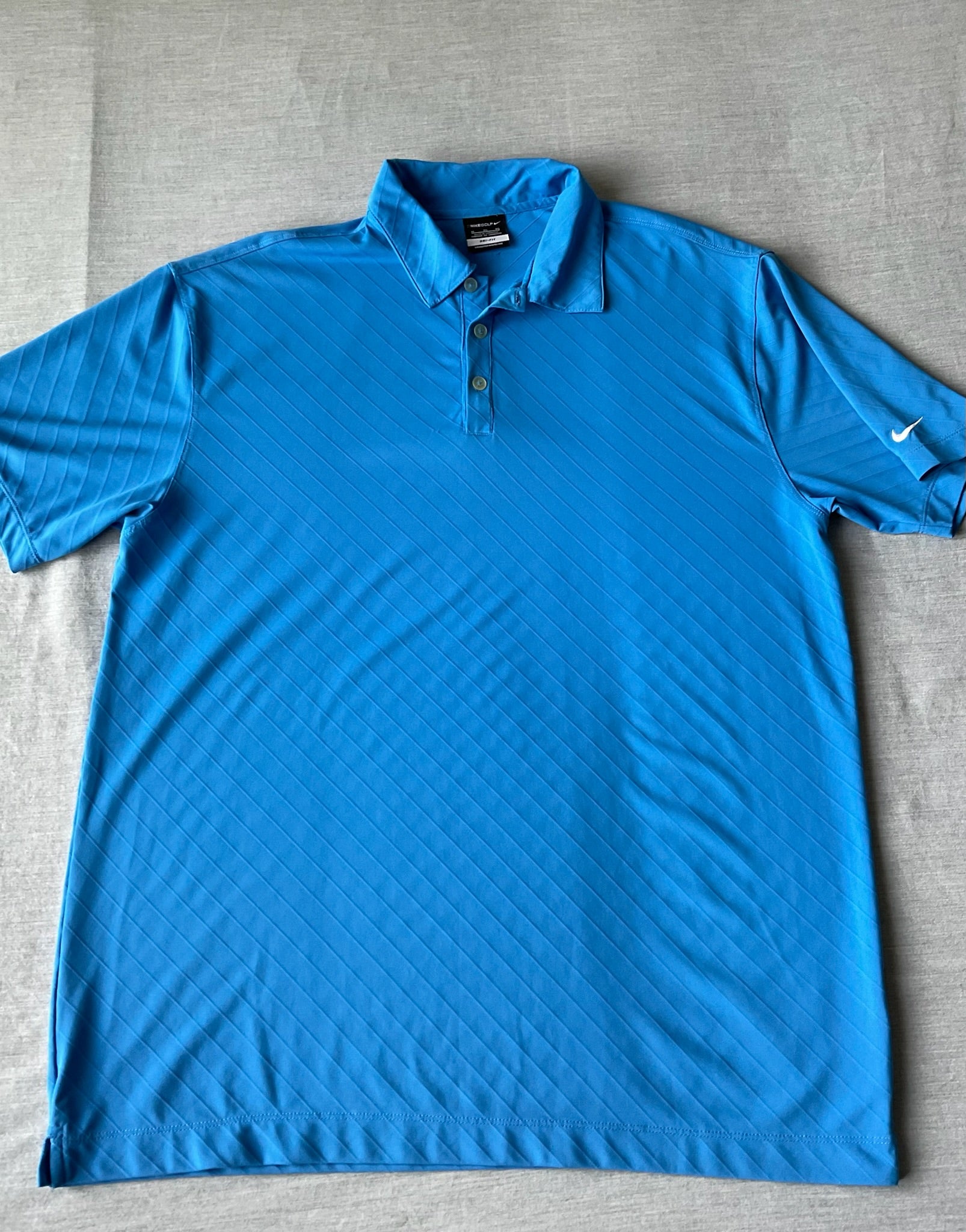 Nike Golf Dri Fit Men's  Short Sleeve Polo Shirt - Blue