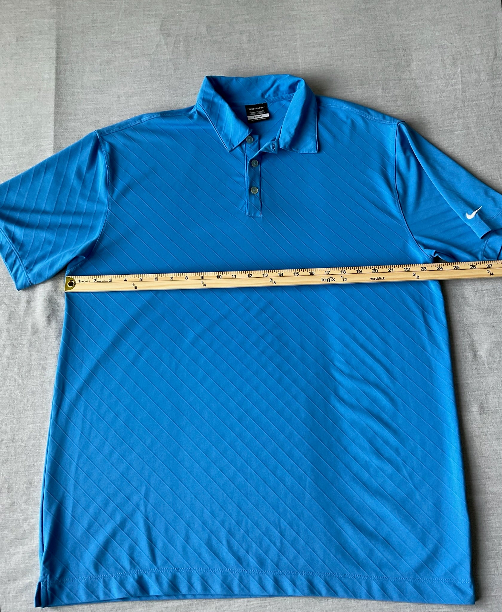 Nike Golf Dri Fit Men's  Short Sleeve Polo Shirt - Blue