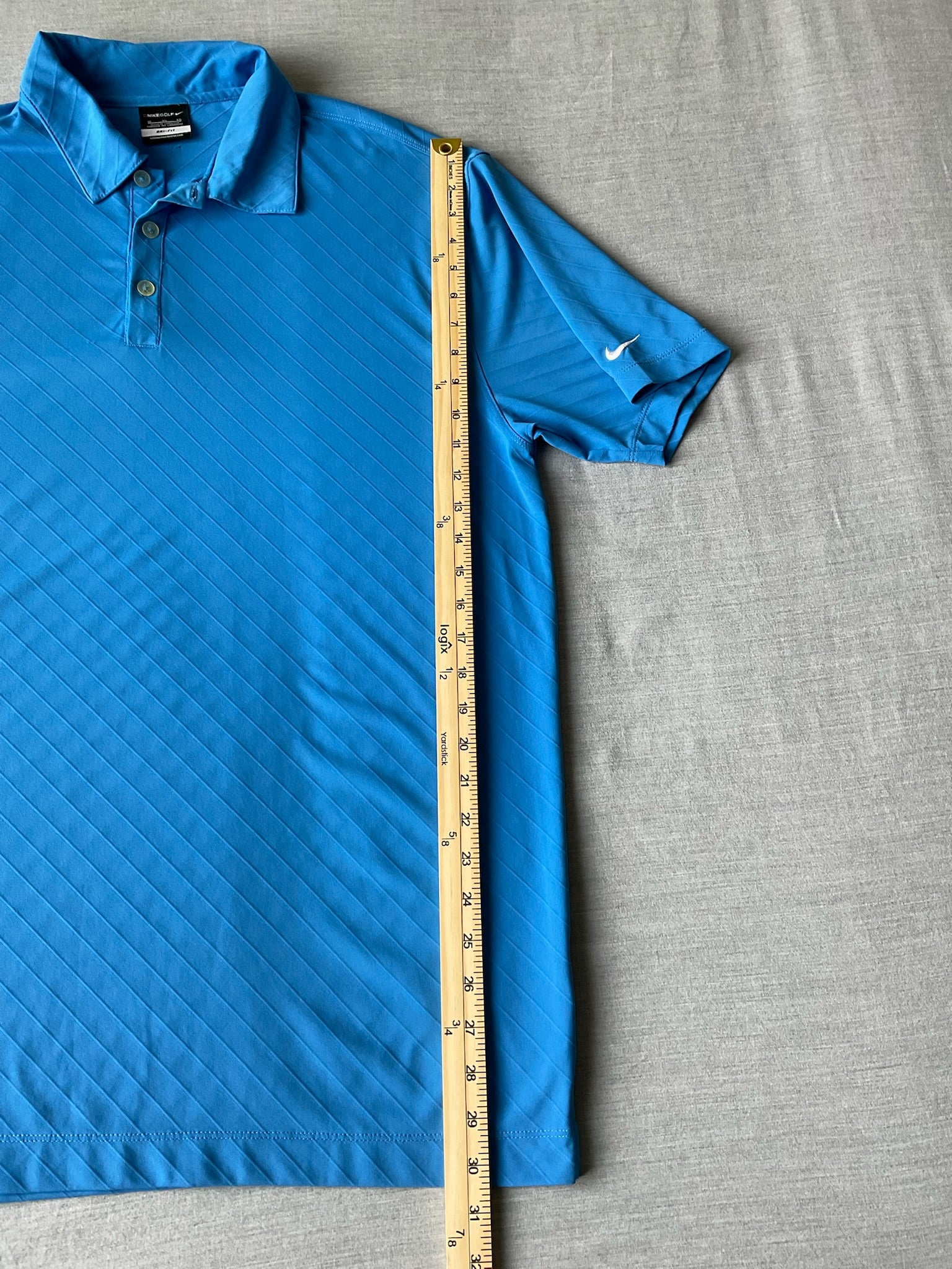 Nike Golf Dri Fit Men's  Short Sleeve Polo Shirt - Blue