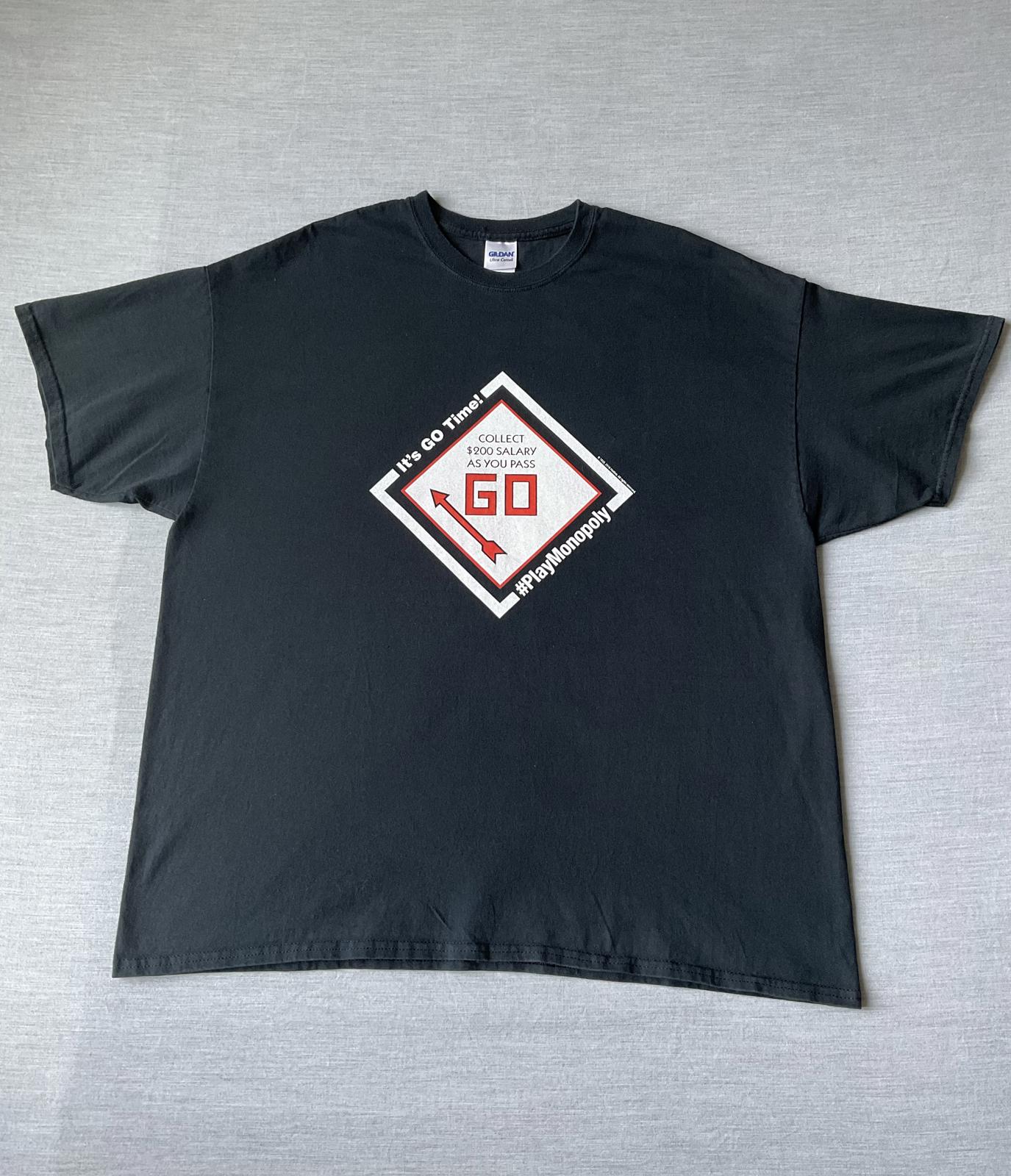 Monopoly Printed Short Sleeve Black T-Shirt