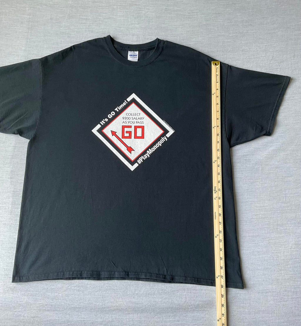 Monopoly Printed Short Sleeve Black T-Shirt