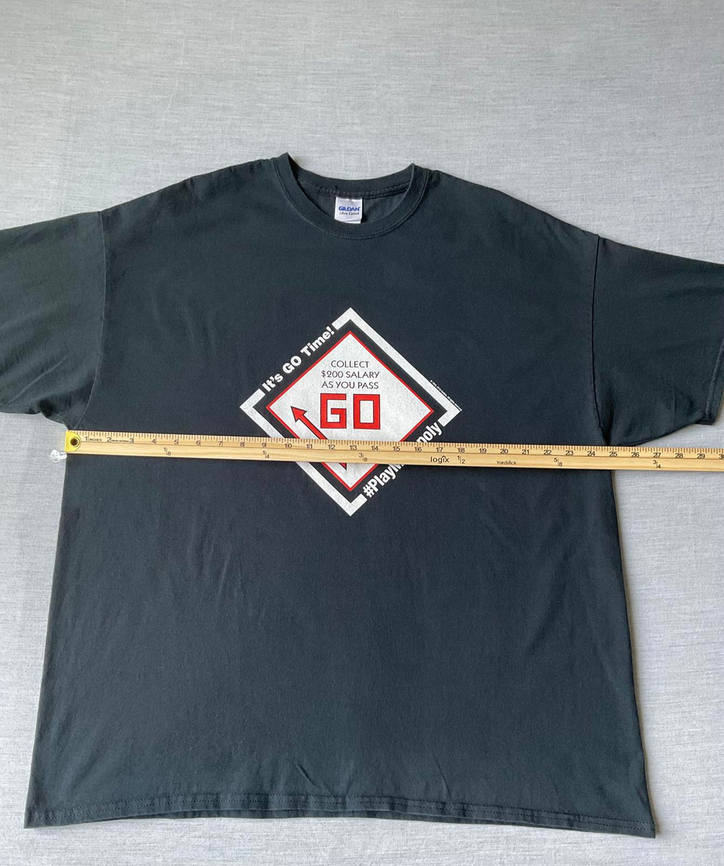 Monopoly Printed Short Sleeve Black T-Shirt