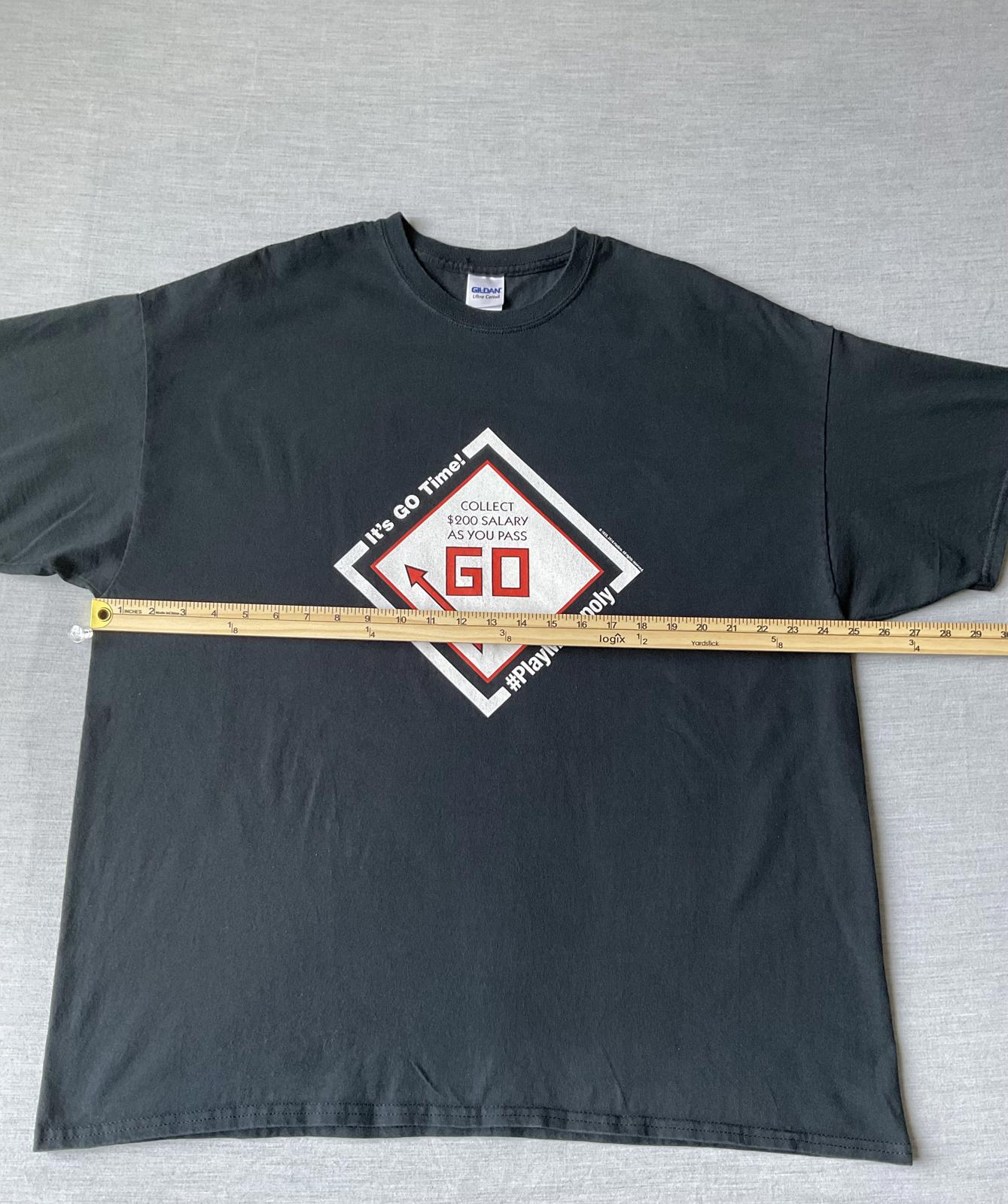 Monopoly Printed Short Sleeve Black T-Shirt