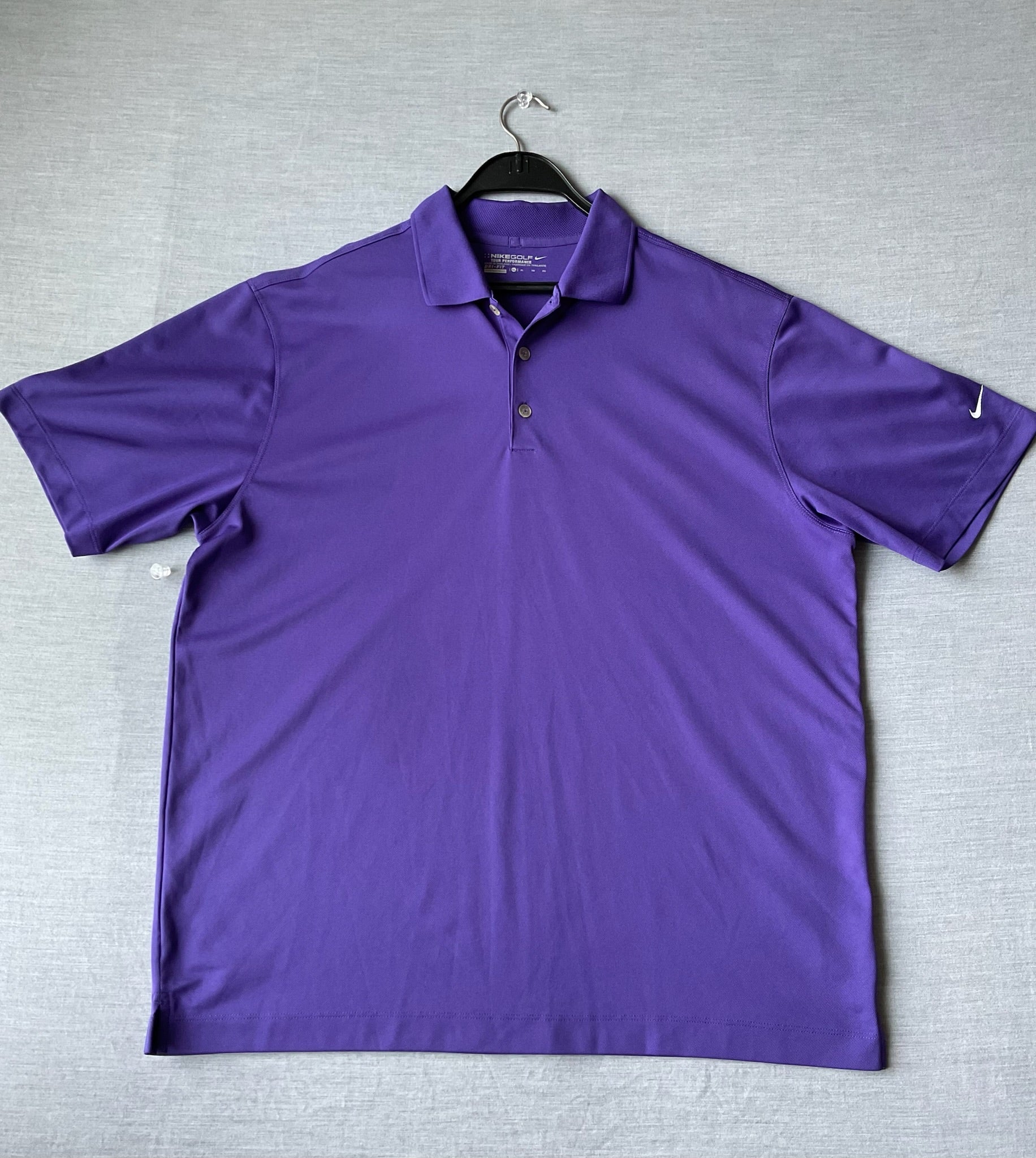 Nike Men's Short Sleeve Polo Shirt - Purple