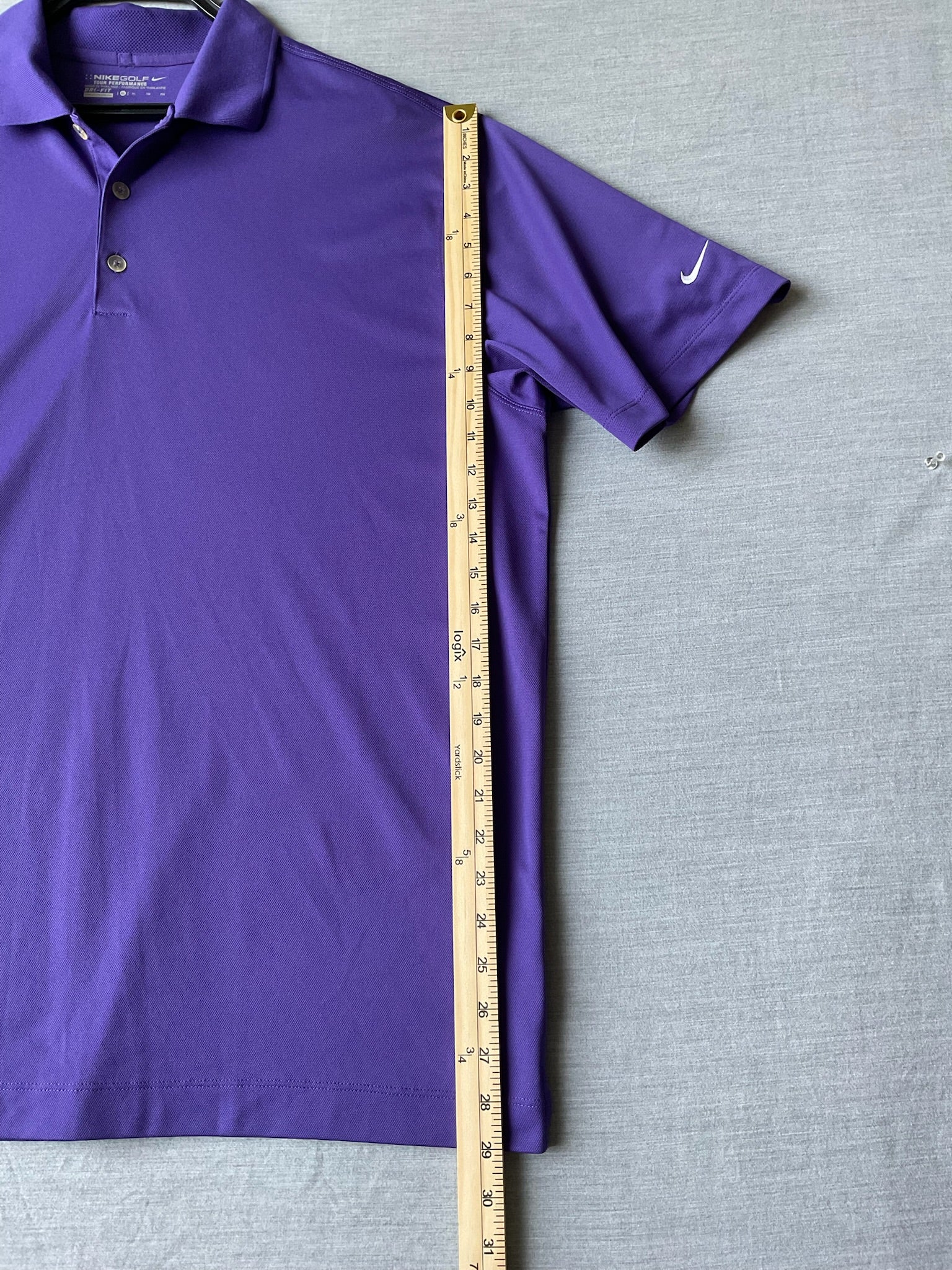 Nike Men's Short Sleeve Polo Shirt - Purple