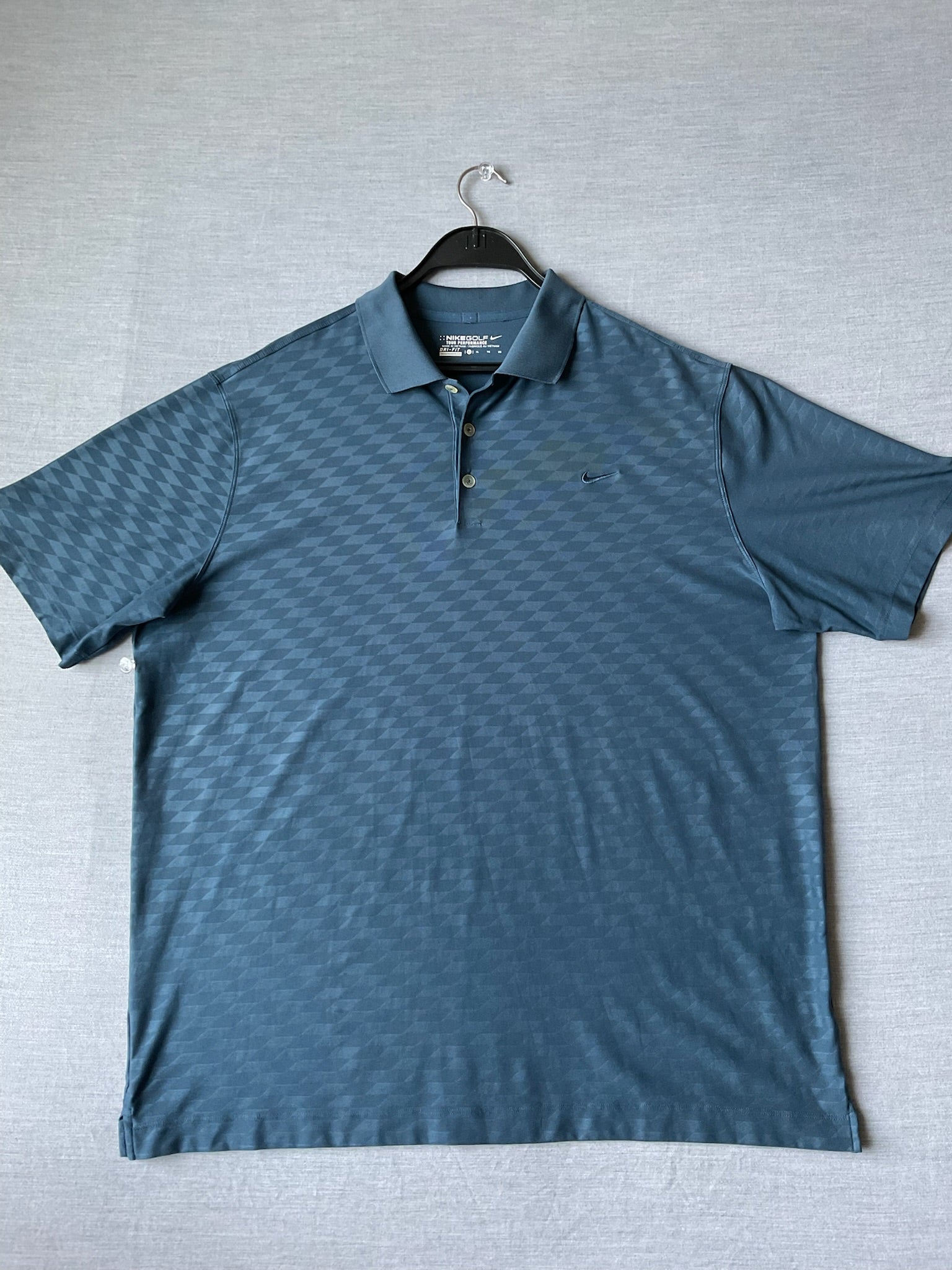 Nike Men's Short Sleeve Polo Shirt - Blue Diamond
