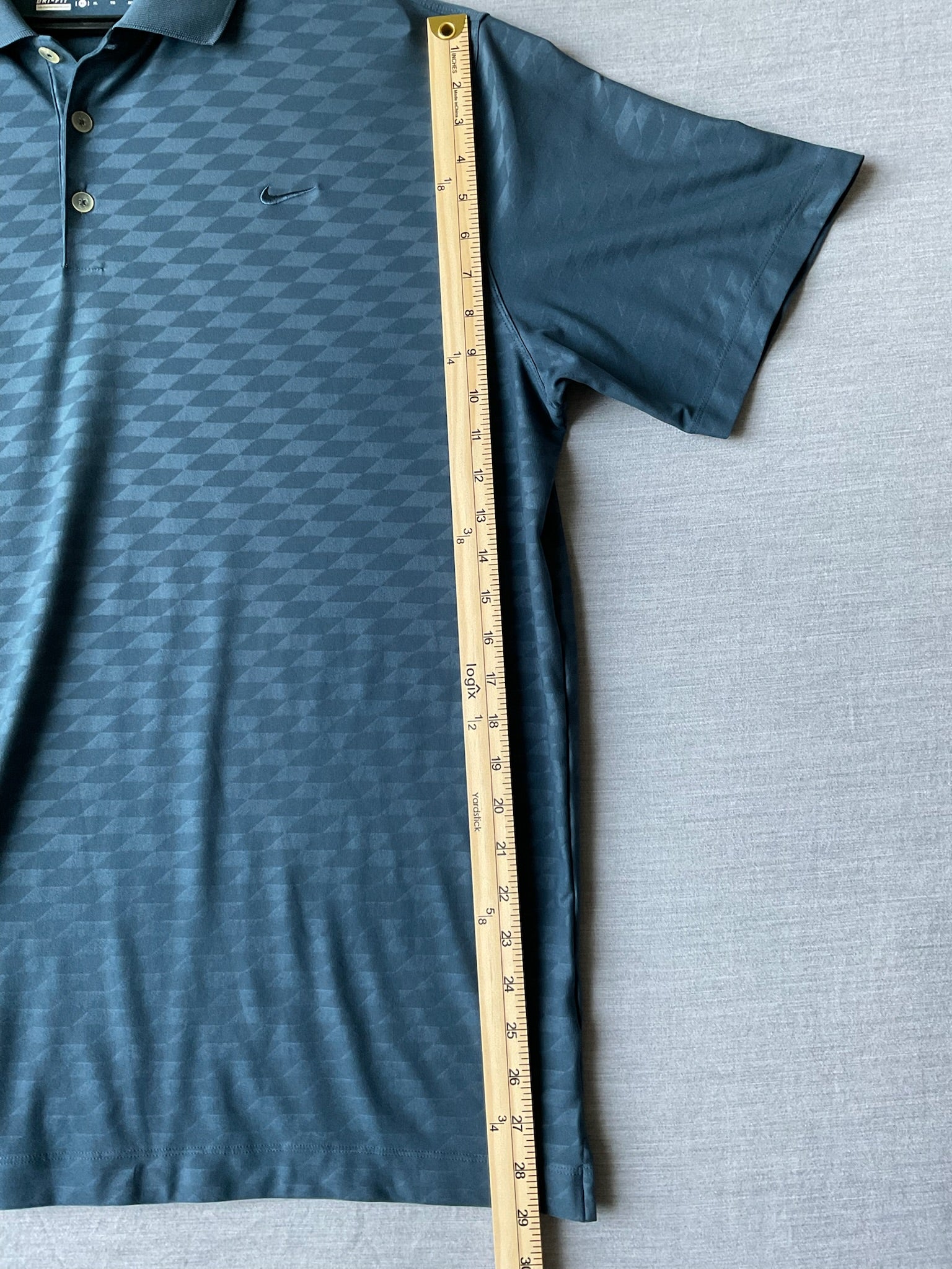 Nike Men's Short Sleeve Polo Shirt - Blue Diamond
