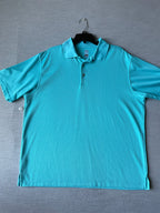 PGA Tour Men's Short Sleeve Polo Shirt - Bright Blue