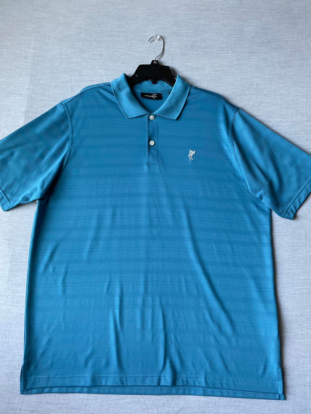 Ashworth Men's Short Sleeve Polo Shirt Blue