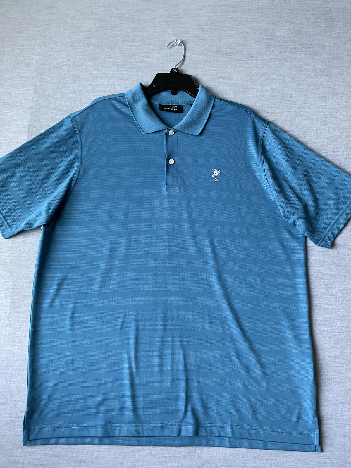 Ashworth Men's Short Sleeve Polo Shirt Blue