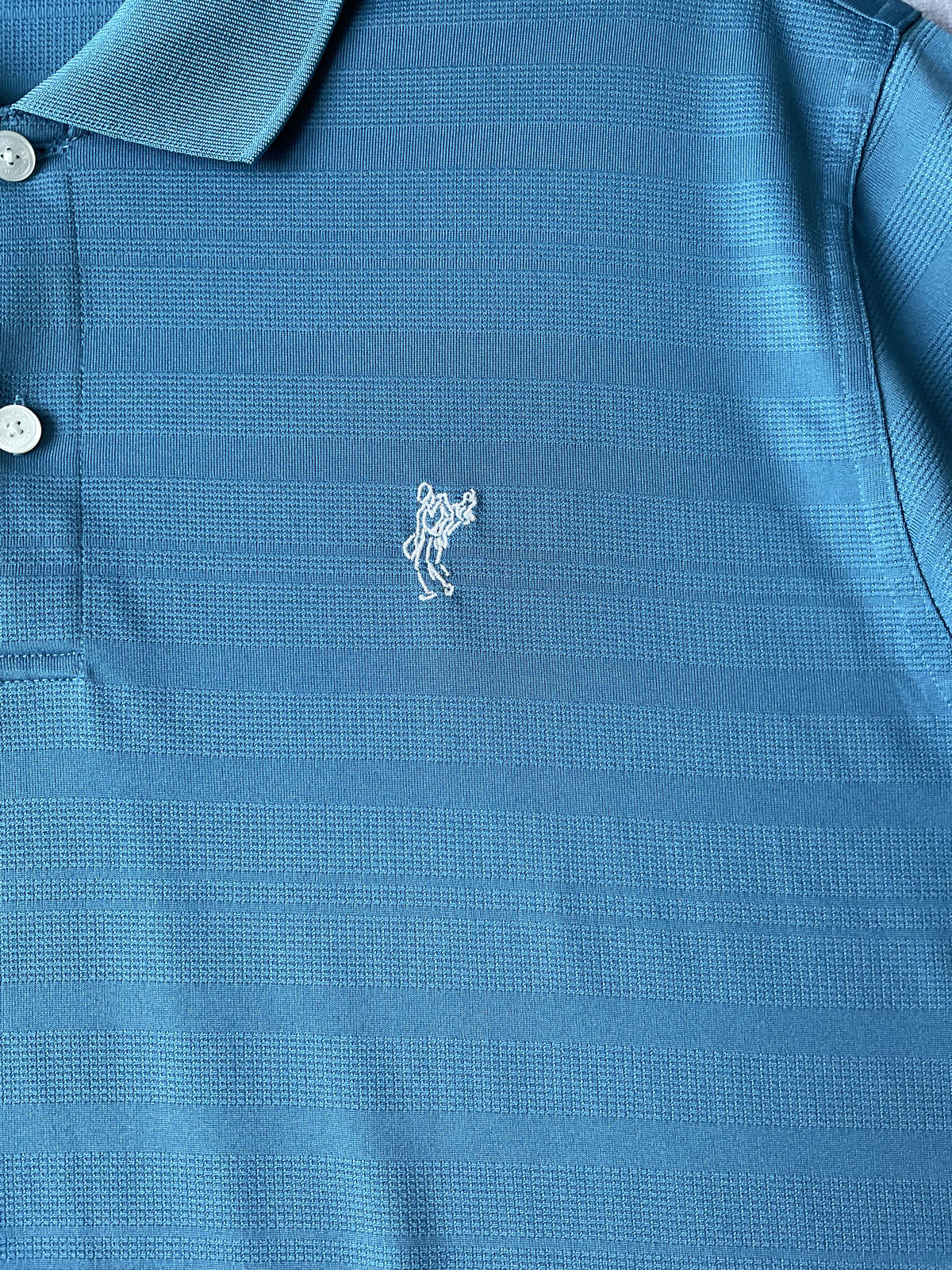 Ashworth Men's Short Sleeve Polo Shirt Blue