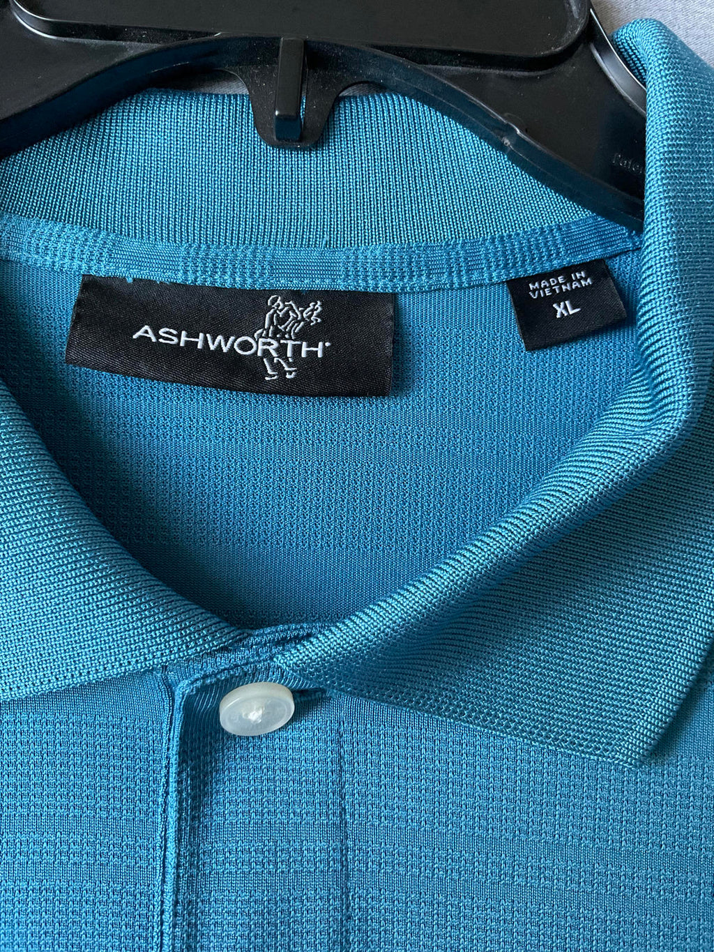 Ashworth Men's Short Sleeve Polo Shirt Blue