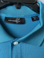 Ashworth Men's Short Sleeve Polo Shirt Blue