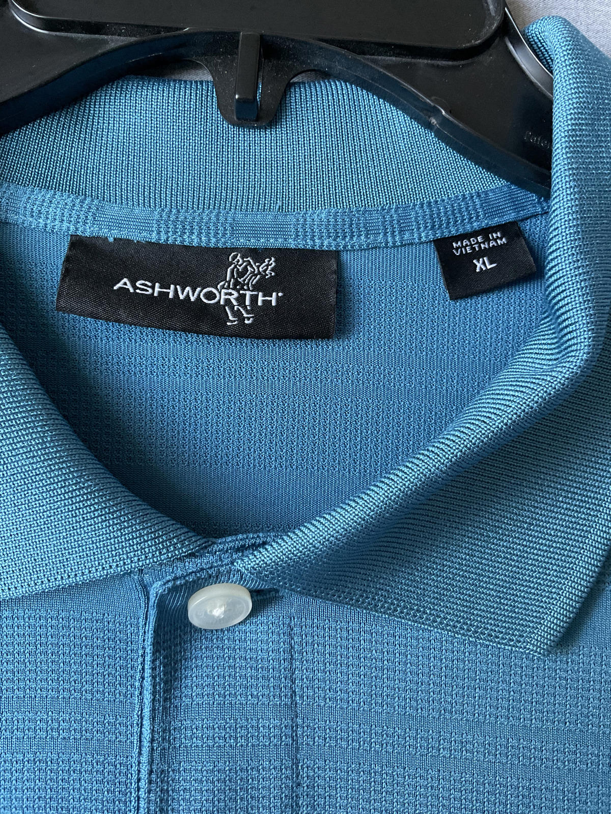Ashworth Men's Short Sleeve Polo Shirt Blue