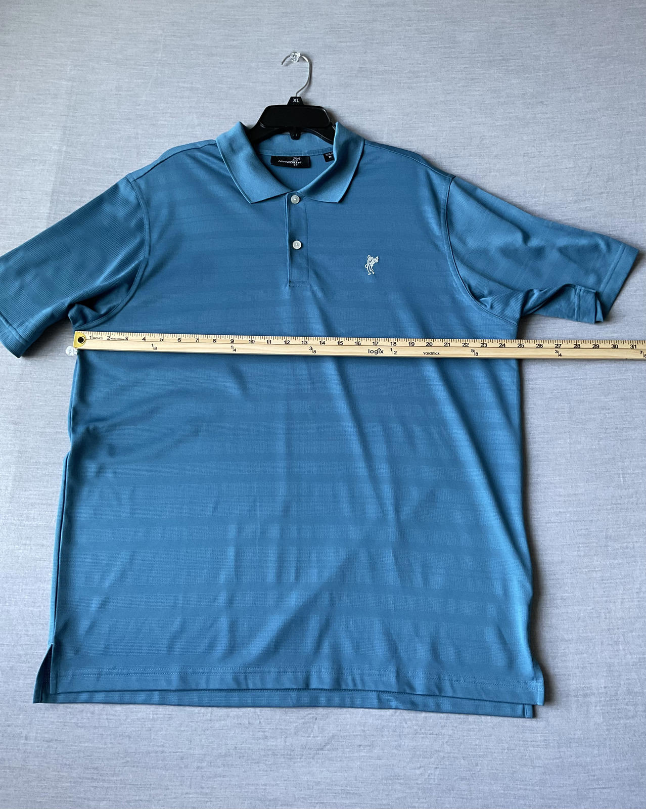 Ashworth Men's Short Sleeve Polo Shirt Blue