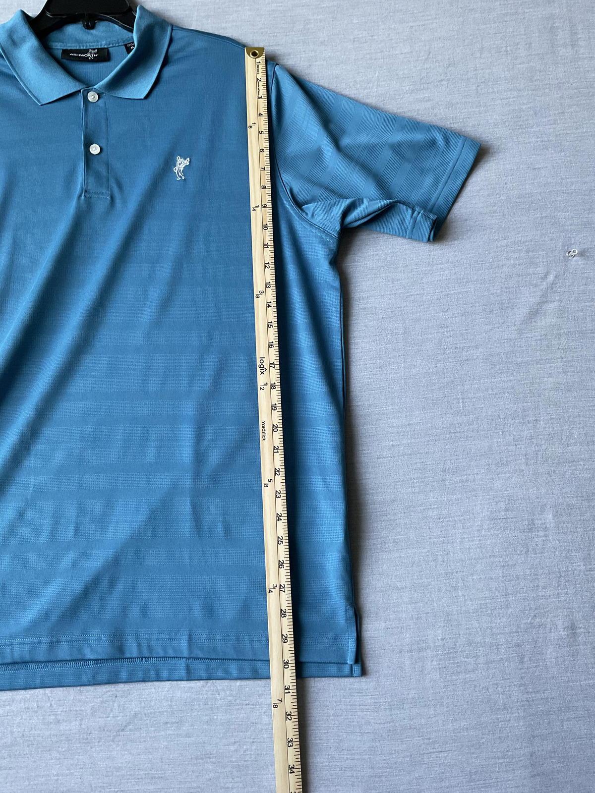 Ashworth Men's Short Sleeve Polo Shirt Blue