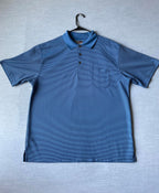 Grand Slam Performance Men's Polo Shirt  Blue Black