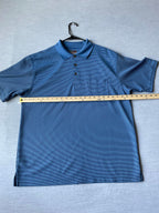 Grand Slam Performance Men's Polo Shirt  Blue Black