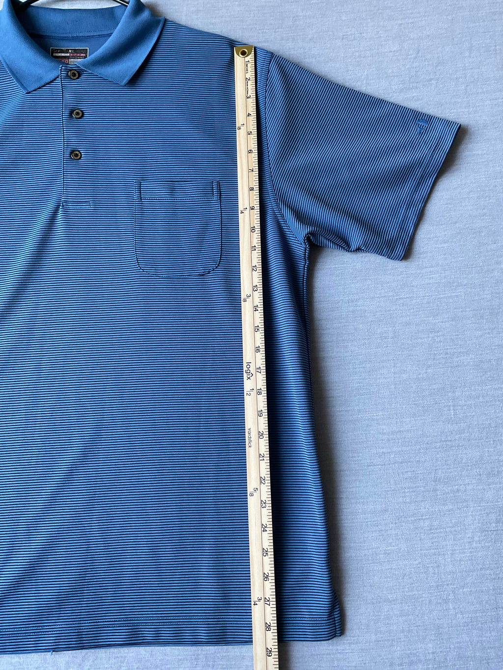 Grand Slam Performance Men's Polo Shirt  Blue Black
