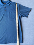 Grand Slam Performance Men's Polo Shirt  Blue Black