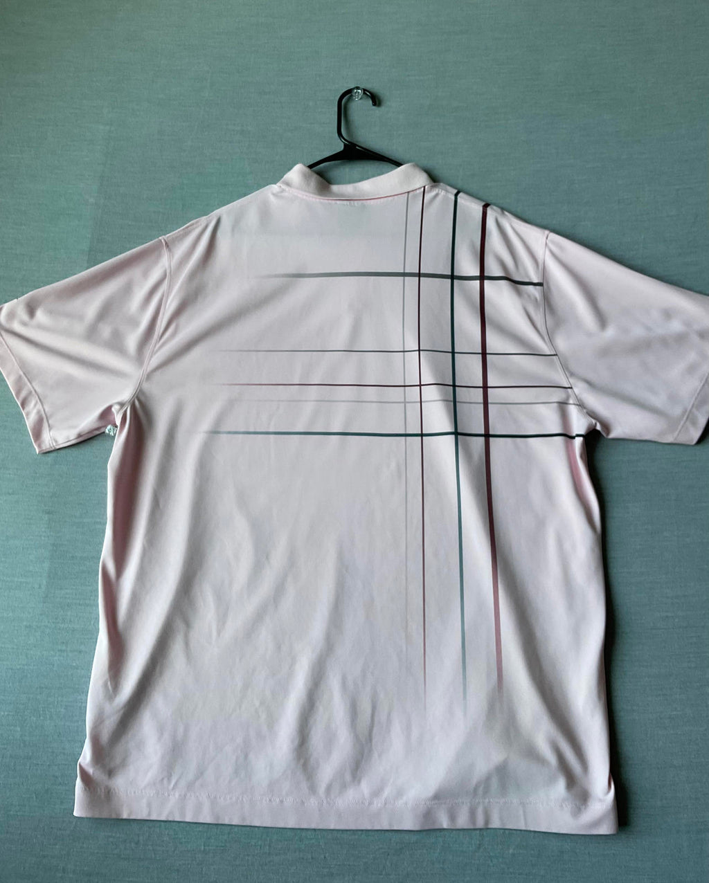 Nike Men's Short Sleeve Polo Shirt - Pink Gray Marroon