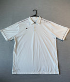 Nike Men's Short Sleeve Polo Shirt - White & Maroon
