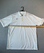 Nike Men's Short Sleeve Polo Shirt - White & Maroon