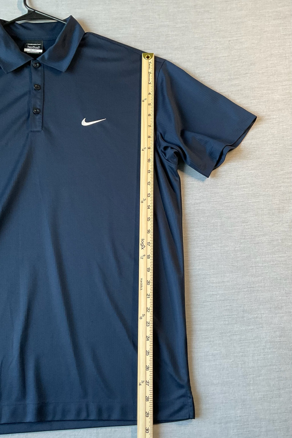 Nike Golf Dri Fit Men's  Short Sleeve Polo Shirt Navy Waffle Pattern