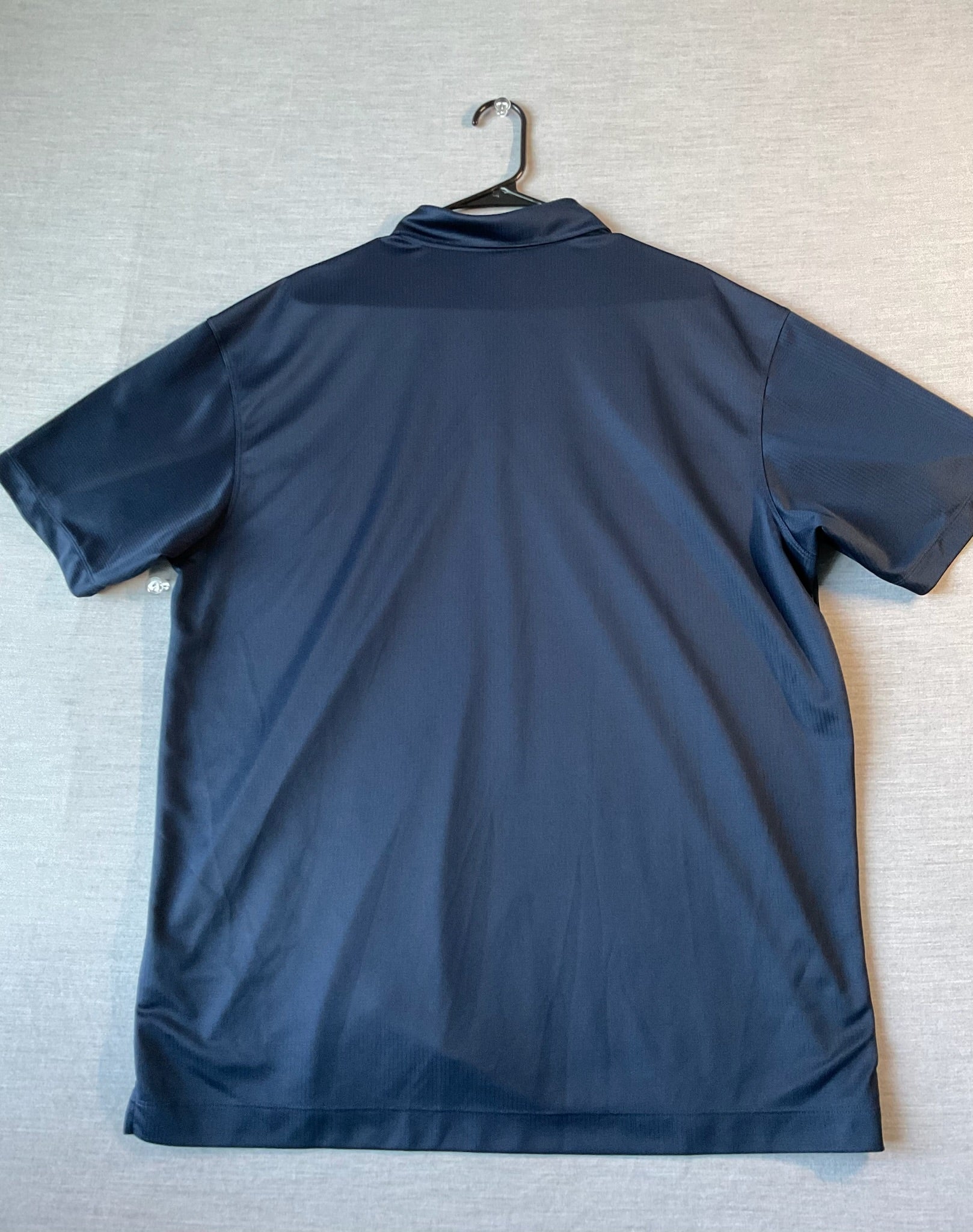 Nike Golf Dri Fit Men's  Short Sleeve Polo Shirt Navy Waffle Pattern