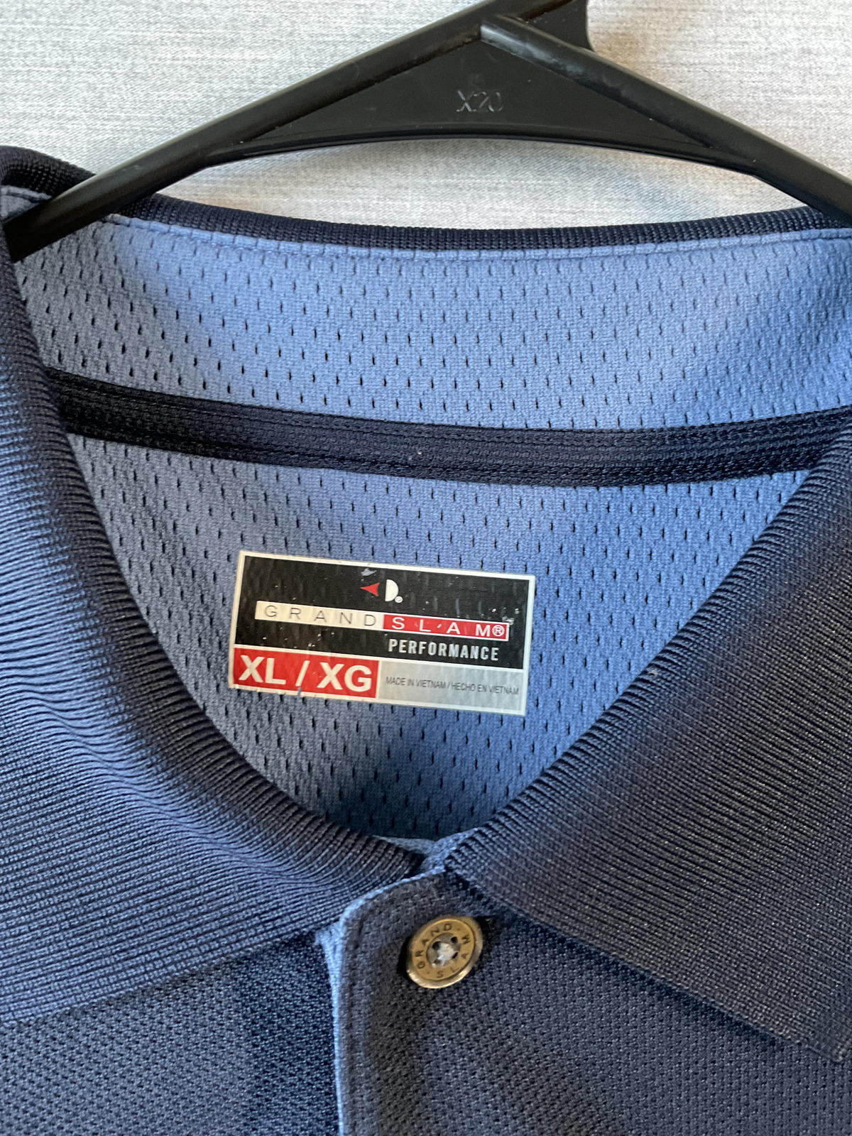 Grand Slam Performance Men's Polo Shirt in Navy