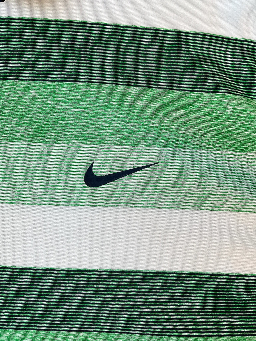 Nike Golf Dri Fit Men's  Short Sleeve Polo Shirt - Green Stripes