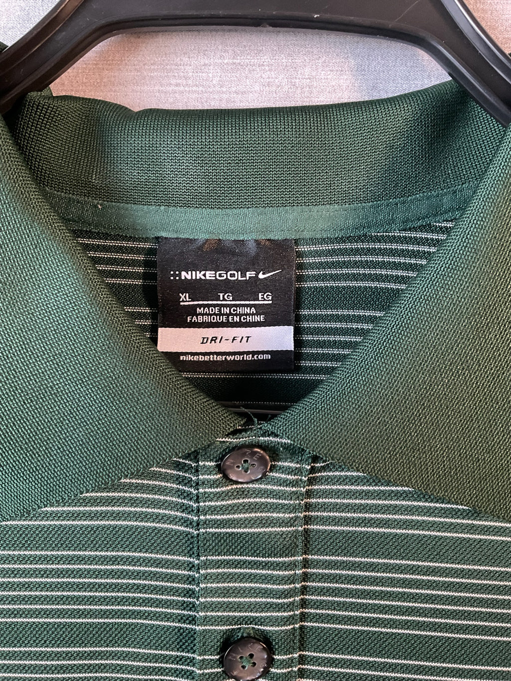 Nike Golf Dri Fit Men's  Short Sleeve Polo Shirt - Dark Green