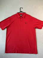 Nike Golf Dri Fit Men's  Short Sleeve Polo Shirt - Red