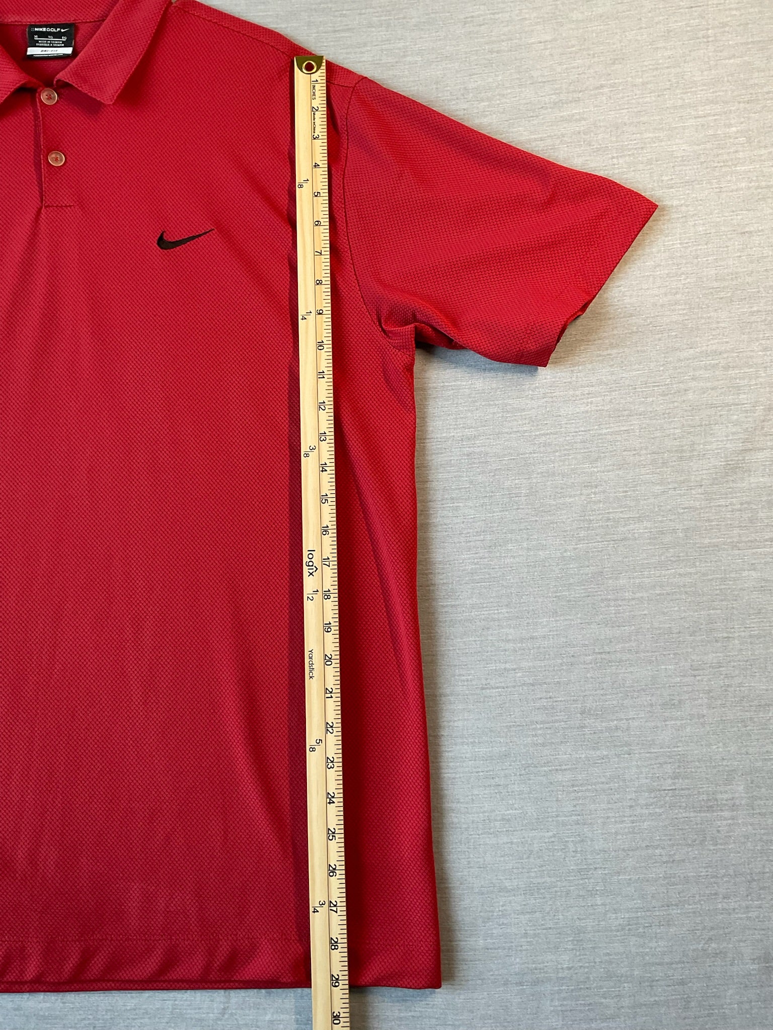Nike Golf Dri Fit Men's  Short Sleeve Polo Shirt - Red