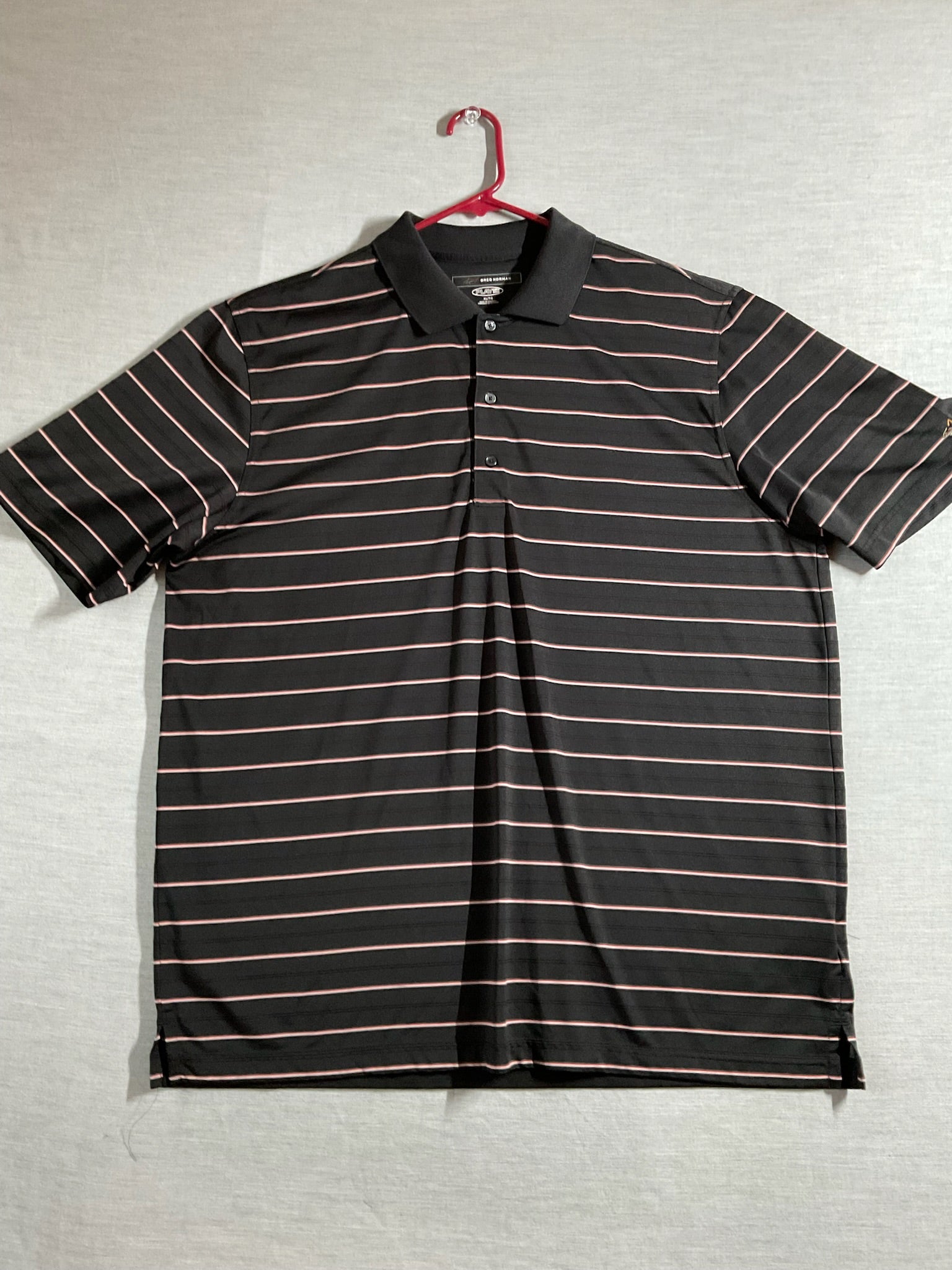 Greg Norman Men's Short Sleeve Polo Shirt Black