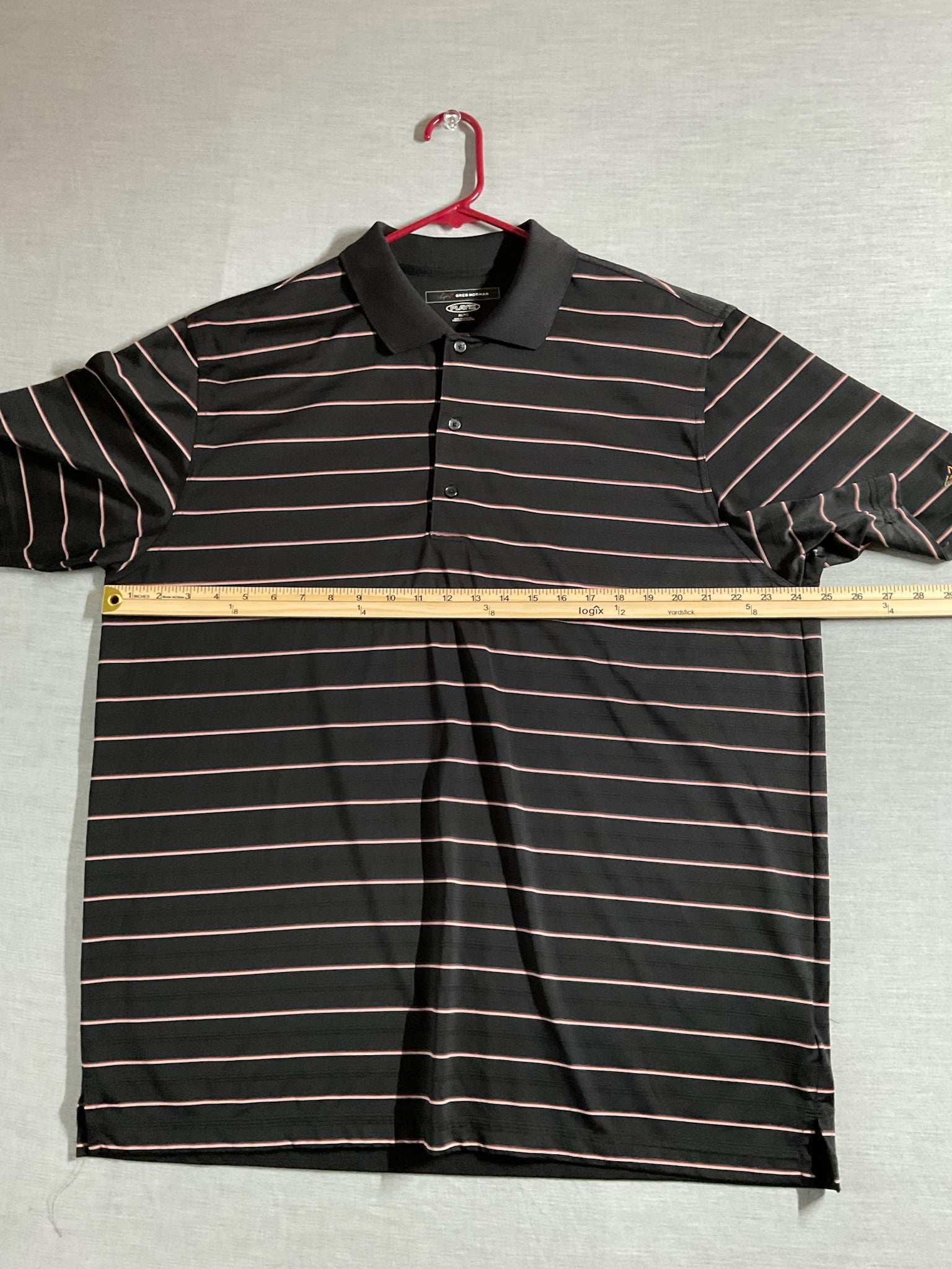 Greg Norman Men's Short Sleeve Polo Shirt Black