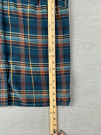 Duluth Trading CO. Men's Long Sleeve Button Up Blue Plaid