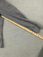 HM Men's Shirts Button Up Long Sleeve Navy Plaid.