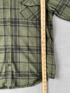 Freedom Foundry Supply Men's Long Sleeve Button Up Green & Black Shirt