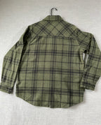 Freedom Foundry Supply Men's Long Sleeve Button Up Green & Black Shirt