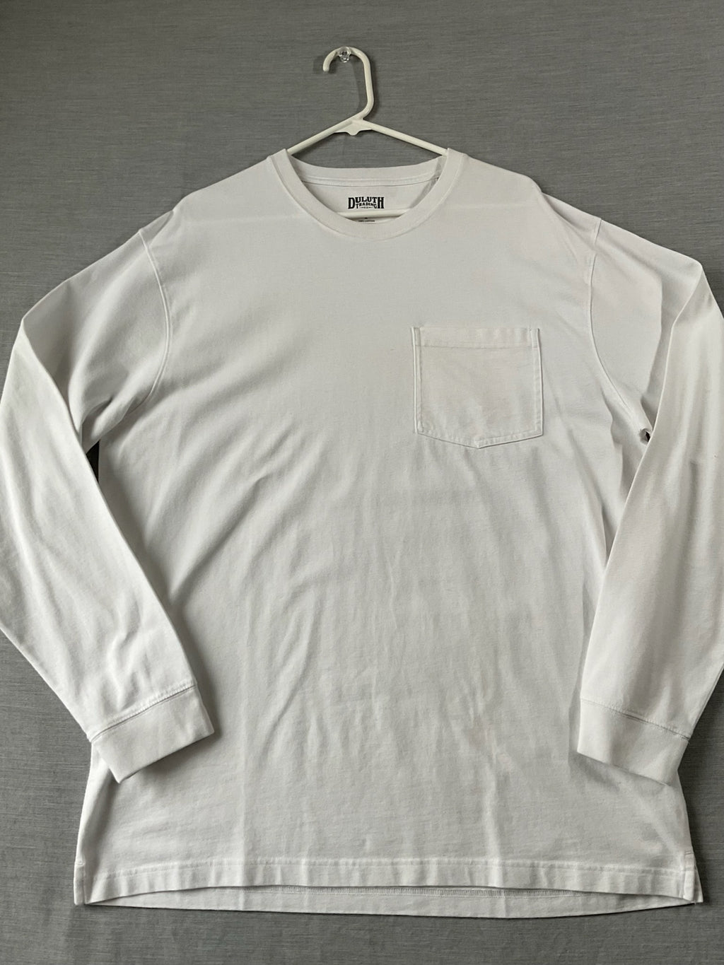 Duluth Trading CO. Men's Long Sleeve Shirt in White