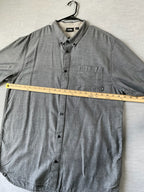 Vans Men's Short Sleeve Button Down Slate Blue Shirt. Size XL