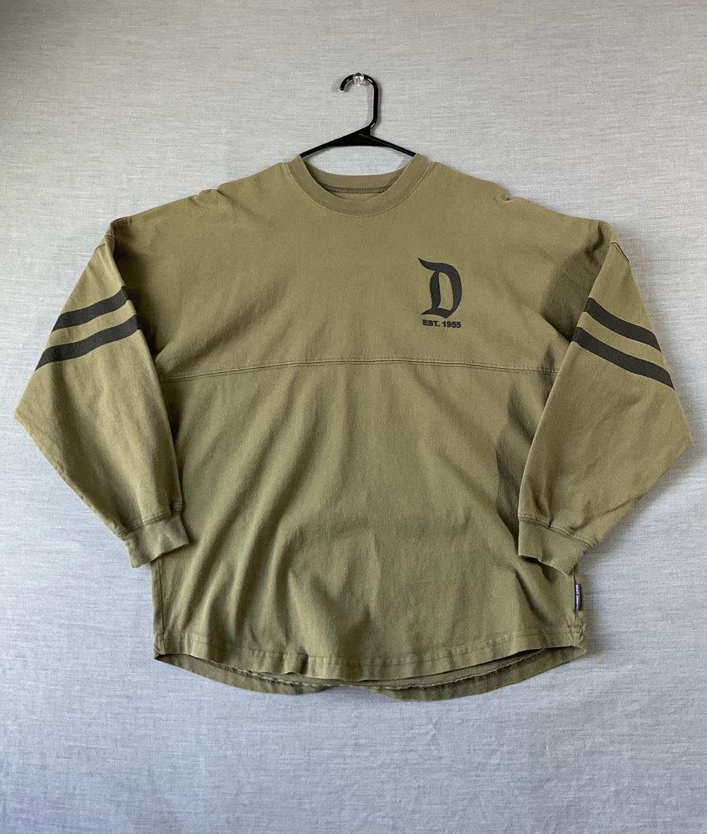 Disneyland Resort Spirit Jersey Long Sleeve Shirt in Olive Green