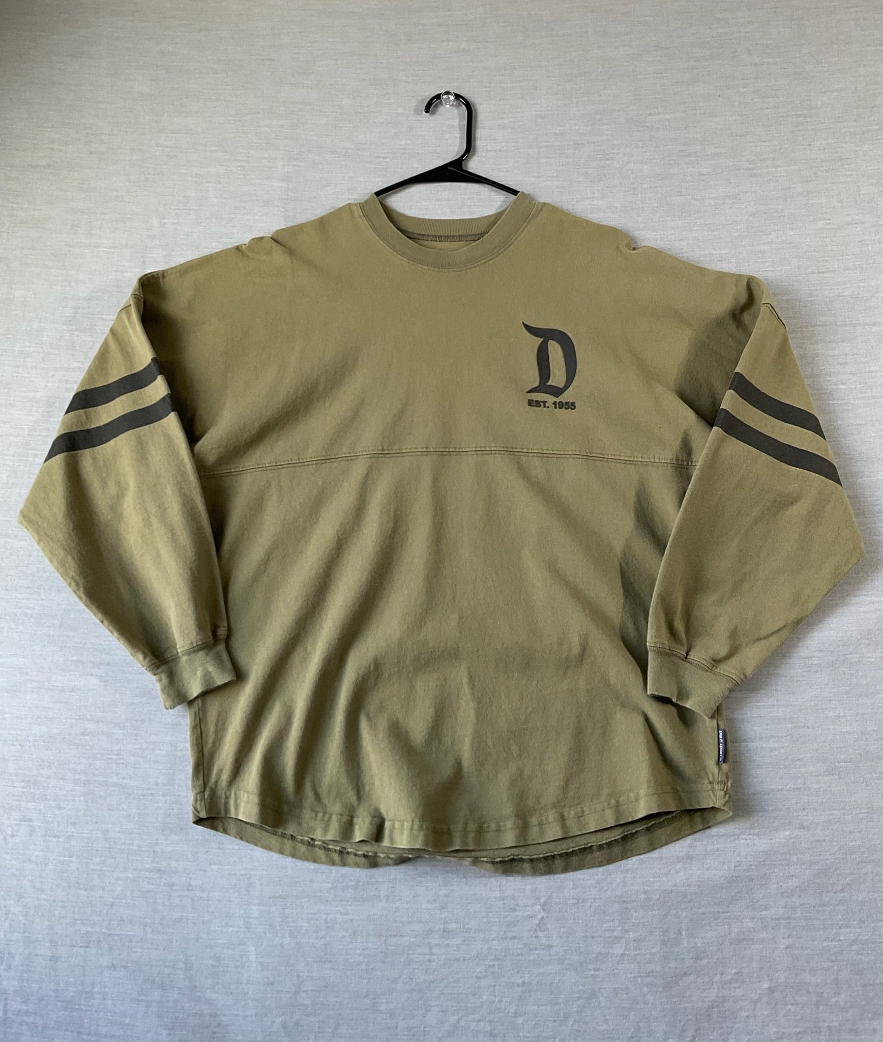 Disneyland Resort Spirit Jersey Long Sleeve Shirt in Olive Green