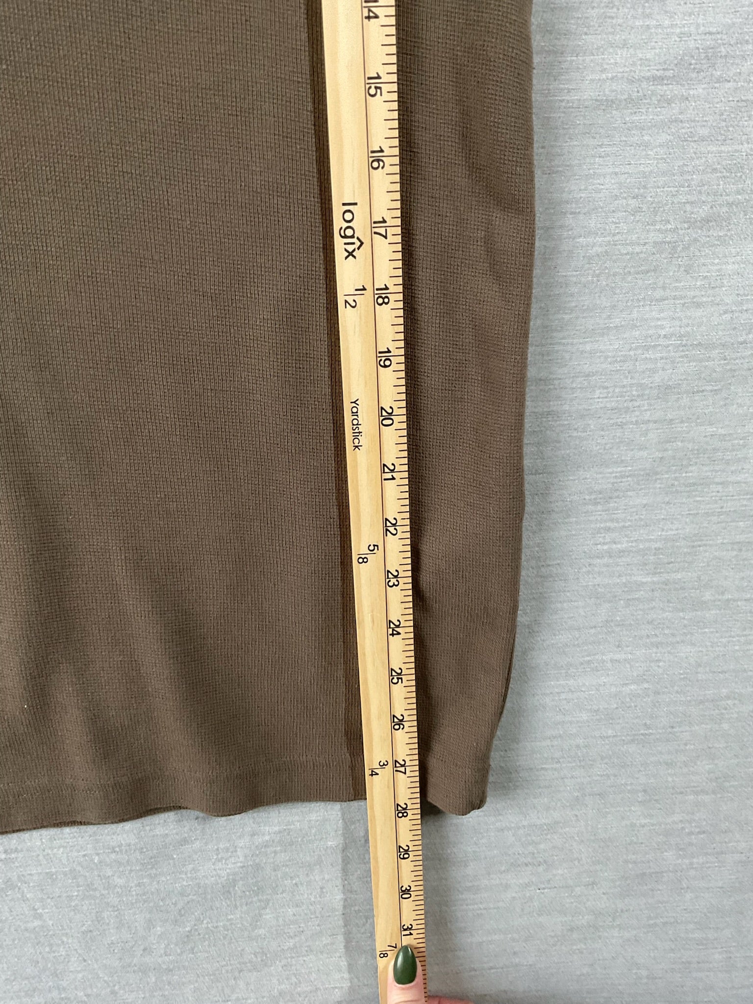 Volcom Men's Long Sleeve Hooded Thermal Shirt in Two Tone Brown XL