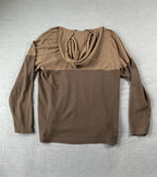 Volcom Men's Long Sleeve Hooded Thermal Shirt in Two Tone Brown XL
