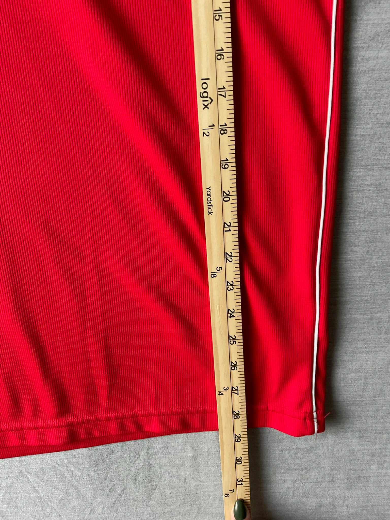 Nike Golf Dri Fit Men's  Short Sleeve Polo Shirt - Red with White