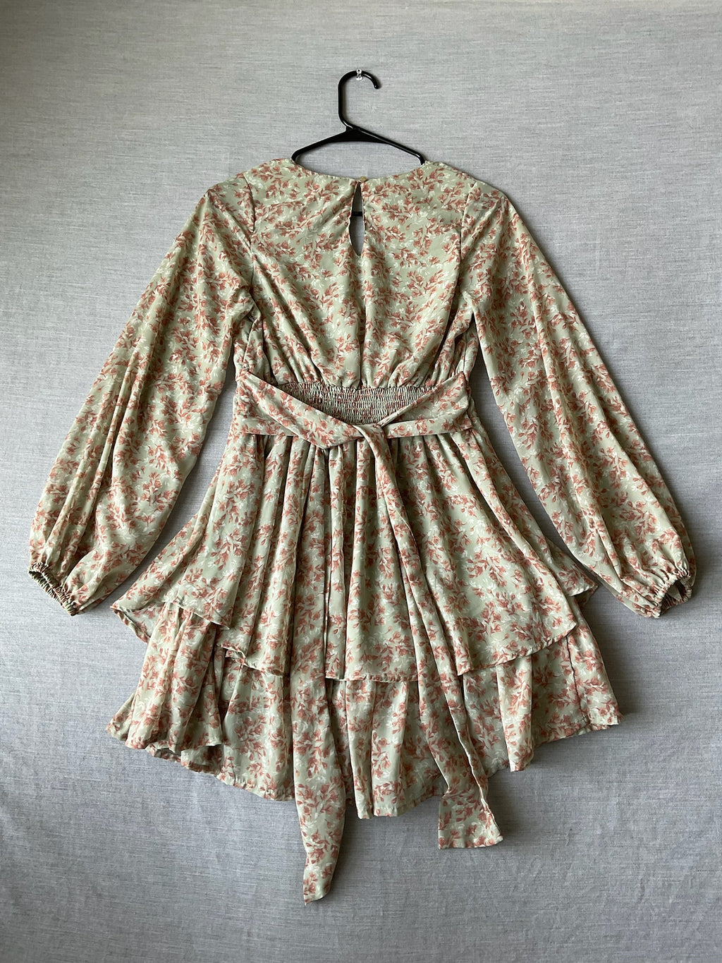 Japna Women's Floral Dress in Sage Green Size Small