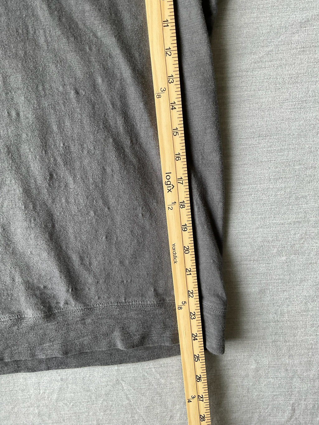 George Men’s Lightweight Long Sleeve Hoodie in Heather Gray (Size Small)